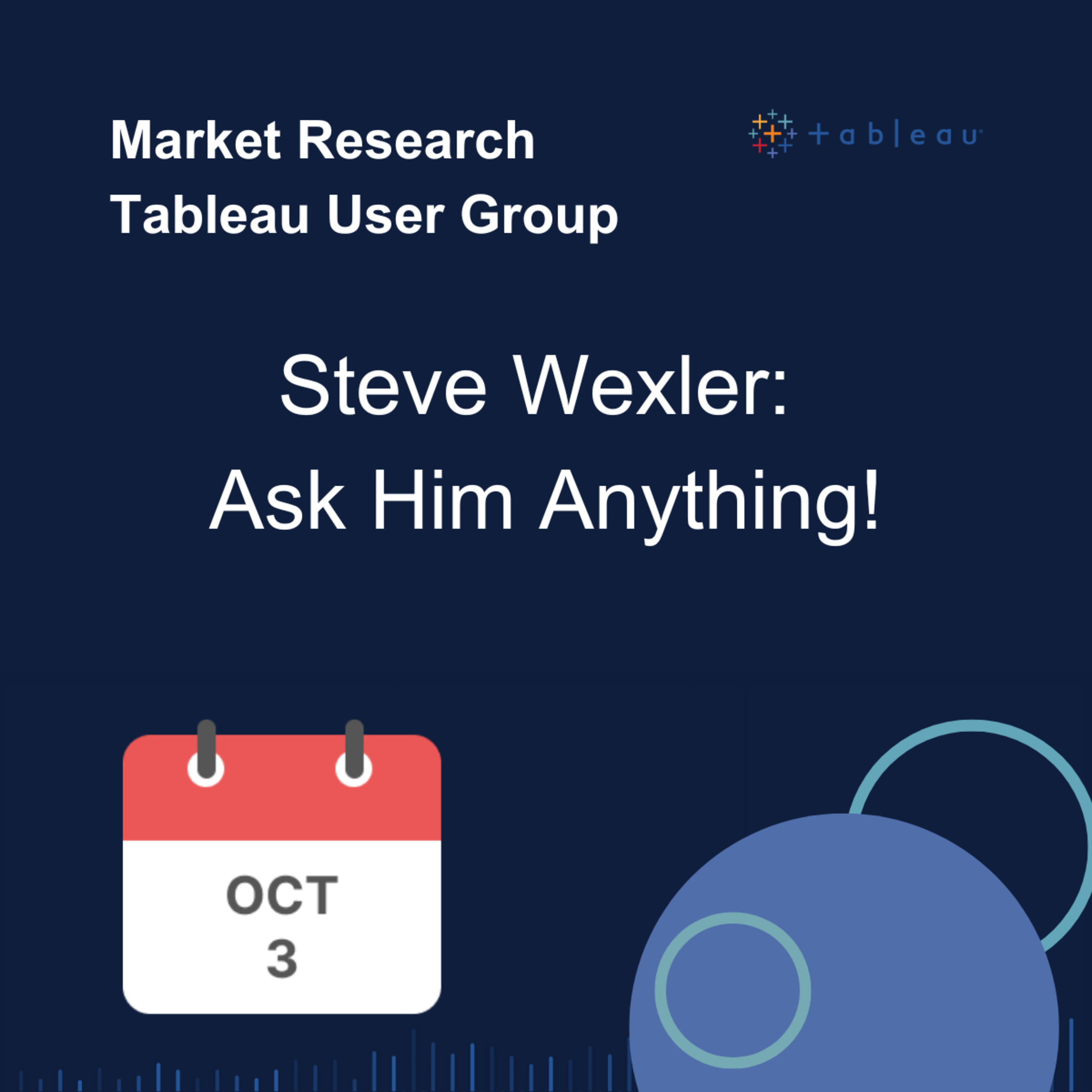 See Market Research Tableau User Group October 2023 at Tableau